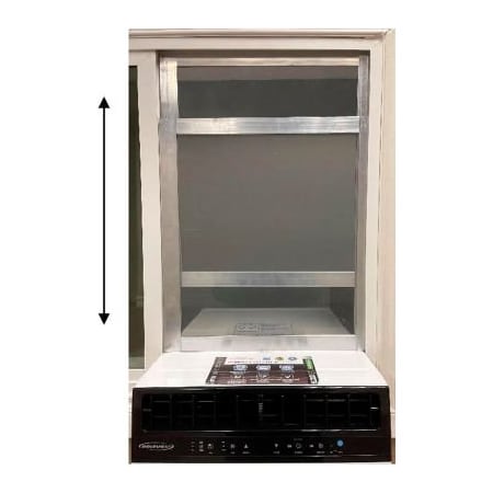 Achr West Soleus Window Kit For Sliding Windows, White, 23-1/2"H, Exclusively for All Micro-Split AC WS4-AWK